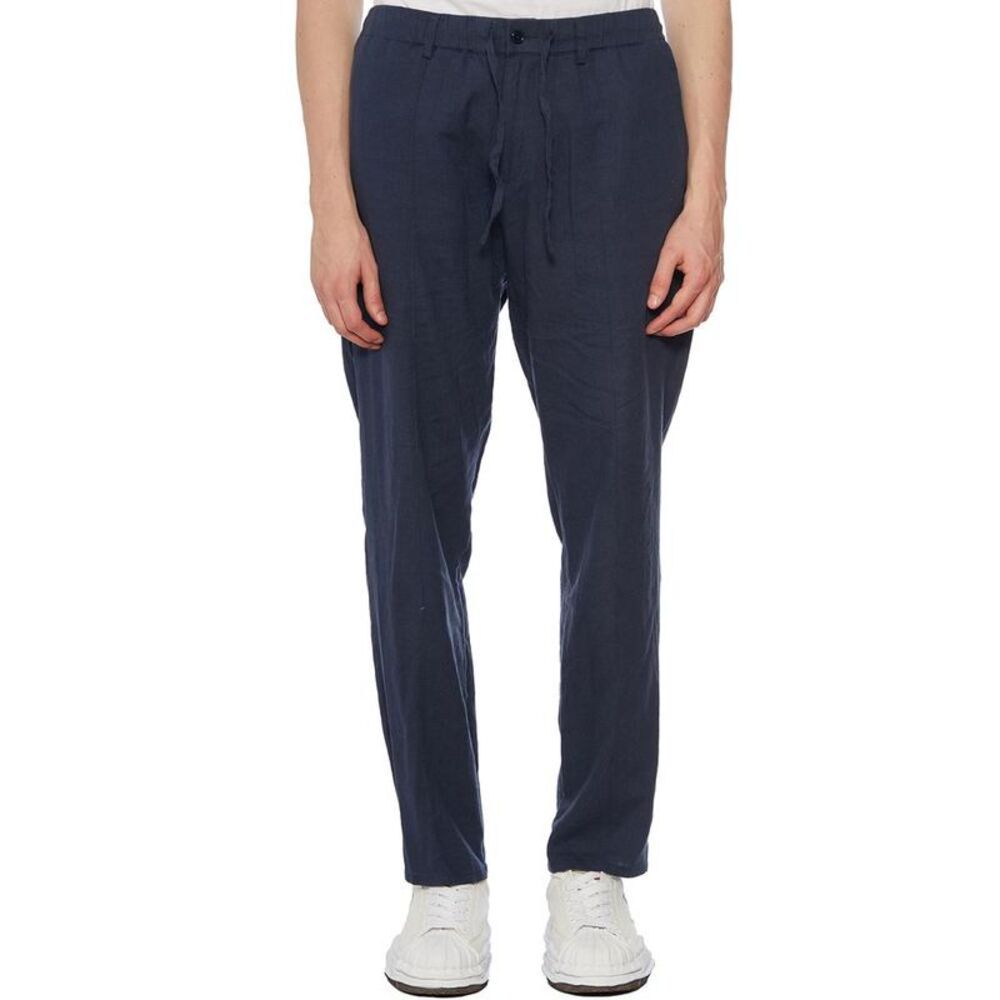 DANIELE ALESSANDRINI Men's Relaxed Fit Drawstring Trousers Men BLUE Pants
